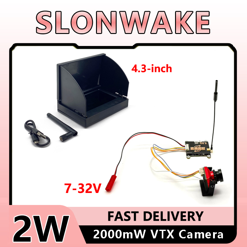 Fpv Drone Camera - SLONWAKE FPV 5.8G 2W, pemancar VTX,