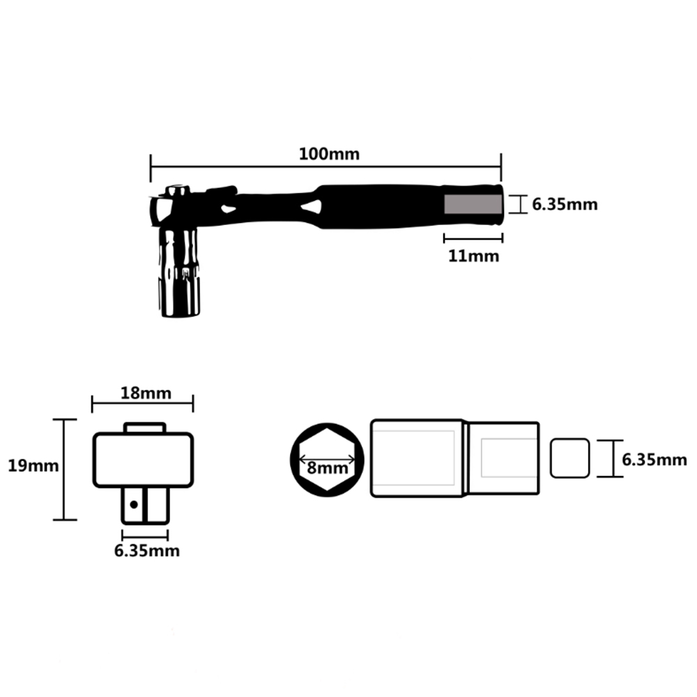 Kunci ratchet GEMFAN WL-06 1/4 - Fpv Drone Motor ulasan dan harga